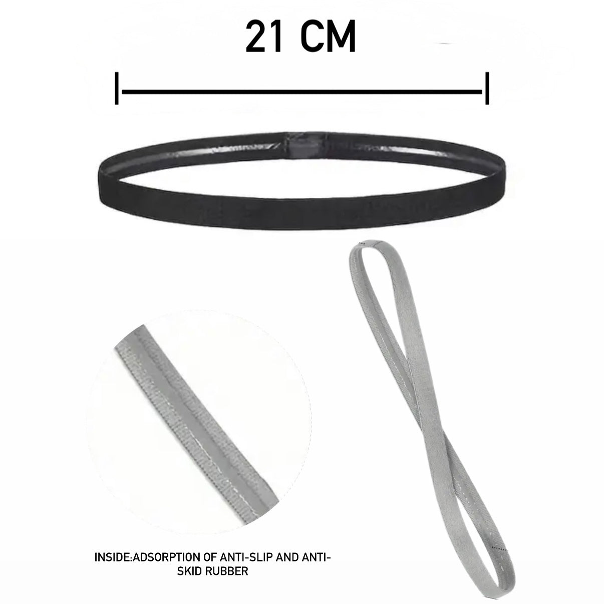 Elastic non slippery headband